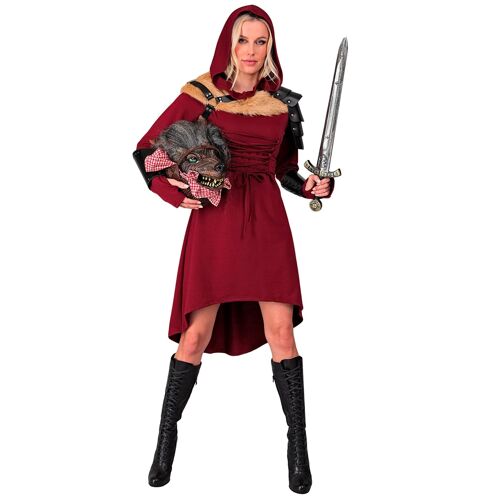 Robe Gothique Médiévale Rouge Femme - Taille: M