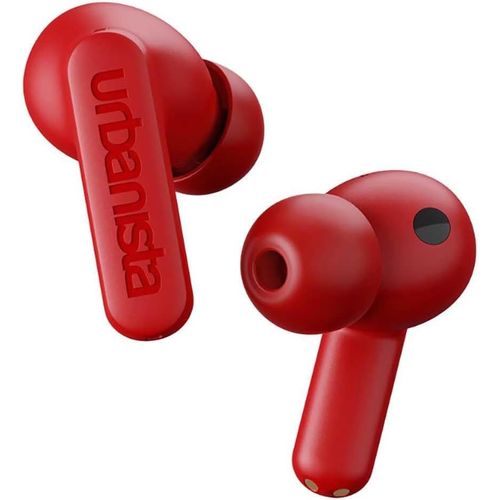 YEMAESRE-Atlanta Écouteurs Hybrides Sans Fil À Réduction Active Du Bruit, Résistantes Aux Éclaboussures, Écouteurs Bluetooth Multipoint, Mode Transparence, Étui De Chargement Sans Fil, Rouge Vif