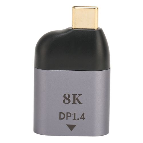 adaptateur USB C vers DisplayPort 8K 60 Hz haute resolution, compact et portable, adaptateur USB C vers DP pour PC Windows