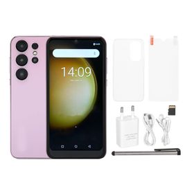 Telephone portable debloque avec stylet, ecran HD de 6,1 pouces, appels 3G, 4 Go de RaM, 32 Go de ROM, double camera 8 MP et 16 MP, processeur quad-core, compatible android 11, 100 a 240 V, rose, prise UE