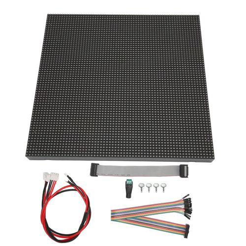 Panneau matriciel LED 4096 LED RGB, polychrome, luminosité réglable, Module de panneau d'affichage LED 64x64, pas de 3mm