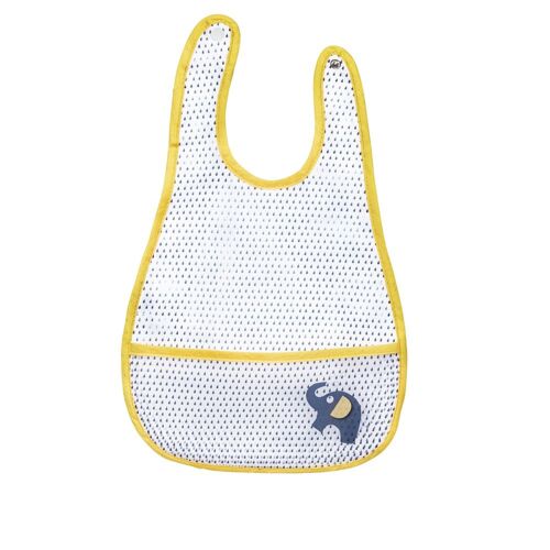 Bavoir Plastifié Babyfan Jaune - Sauthon Baby Deco