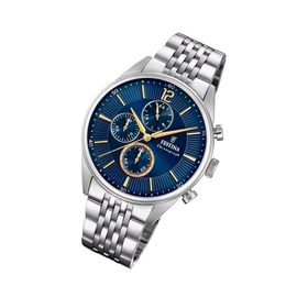 Festina Montre Homme F20285/3 Montre-Bracelet En Acier Inoxydable Chronographe Argent Uf20285/3