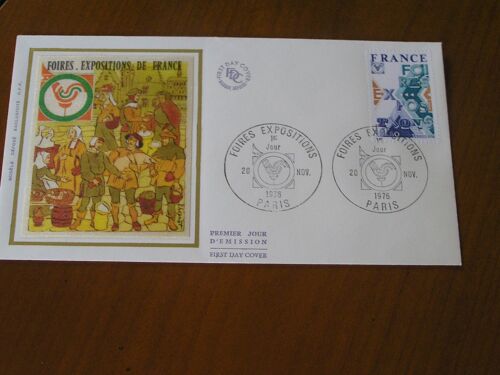 Enveloppe 1er Jour - Soie - "Foires - Expositions De France - 20/11/1976