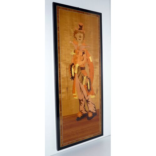 Clown, Cadre En Marqueterie