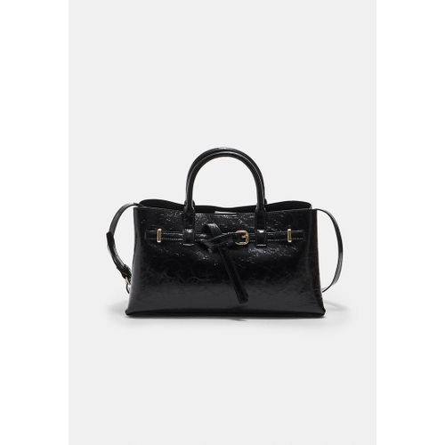 Stradivarius Sac Cabas À Détail Ceinture Noir Os