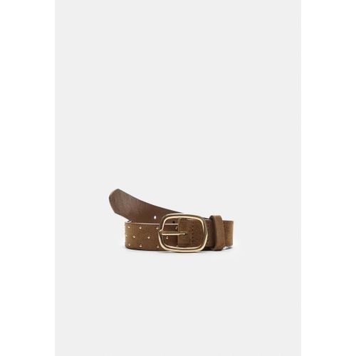 Stradivarius Ceinture À Clous Dorés Beige 80