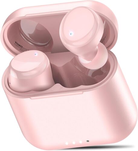 T6 Mini Écouteurs Bluetooth Sans Fil, Ecouteurs Sans Fil Conception Erogonomique Sport 50H, Ipx8 Casque Bluetooth Sans Fil Eq Personnalisé Par Application Or-Rose[X372]