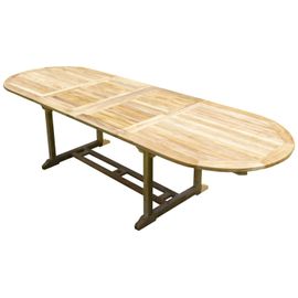 Table Nayan Ovale 200-300x100x75 Teck Premium