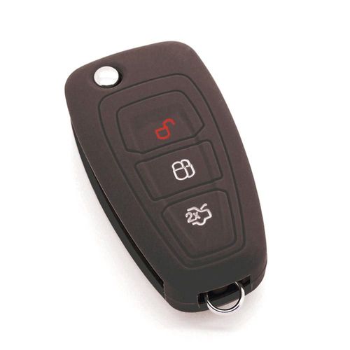 Housse De Clé En Silicone Pour Ford Fiesta Focus Mondeo S Max Noir