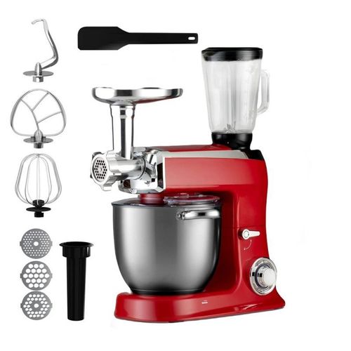 Robot mulitfonction 2100W rouge Royaltyline RLPKM2100BG-RED