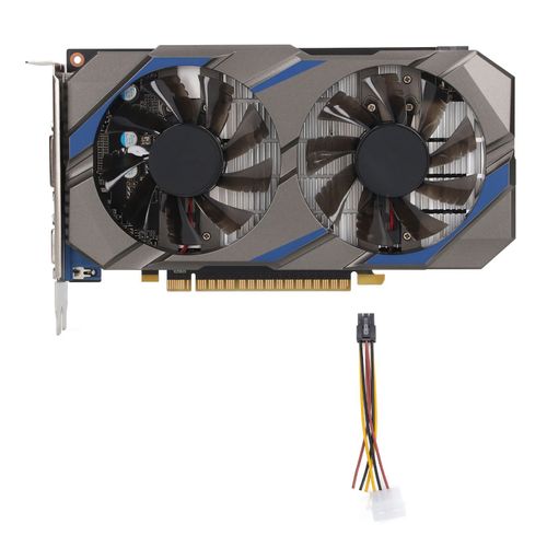 Carte graphique de bureau 4GB DDR5 128BIT 1070MHz 5010MHz HD DVI VGA PCIe 3.0 16X carte vidéo de jeu pour ordinateur de bureau 750 4GB