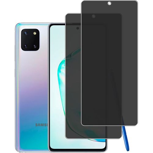 CAUC-[2 pièces] Anti Espion Verre Trempé Protection écran Pour Samsung Galaxy Note 10 Lite 9H Dureté, Anti Rayures, Confidentialité Protecteur d'Écran Verre Pour Samsung Galaxy Note 10 Lite