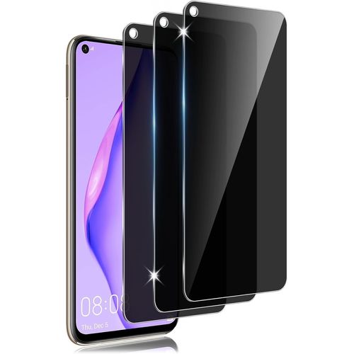 Ckl-Verre Trempé Pour Huawei P40 Lite Anti-Espion Protection D'écran,3 Pièces Protector Hd Vitre 9h Glass Anti-Rayures