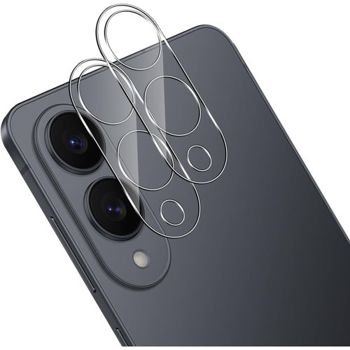 Caméra Verre Trempé Protecteur Pour Samsung Galaxy S25 Edge, 9h Hd Transparent Ultra Résistant [Couverture Tout] Caméra Film En Verre Trempé Protection Écran - 2 Pièces