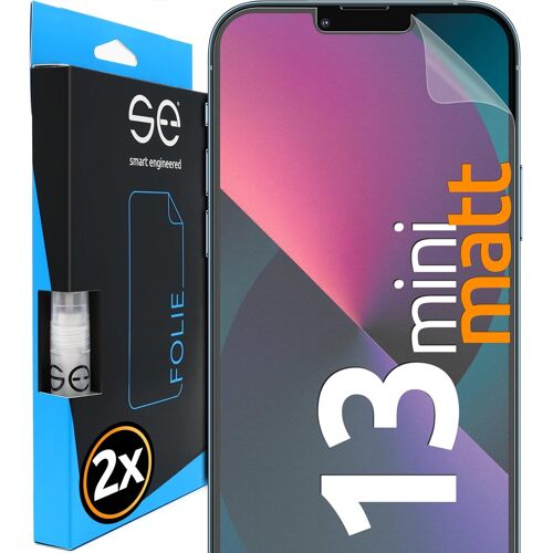 KALANKA-2x se® Film de Protection 3D Antireflet pour Apple iPhone 13 mini, Auto-réparateur, Compatible Empreinte & FaceID, Installation Sans Bulles, Résistant aux Chocs et Rayures, Fabriqué en Allema