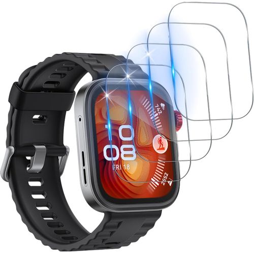 Jgd-Protecteur D'écran Compatible Avec Huawei Watch Fit 4 Pro, 2.5d 9h Hd Protecteur D'écran De Protection En Verre Trempé Anti-Bulle Anti-Rayures Film De Verre [4 Pièces]
