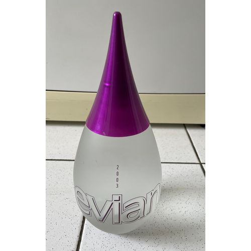 Bouteille Evian 1 Litre Collector 2003 Forme Goutte - Jamais Ouverte