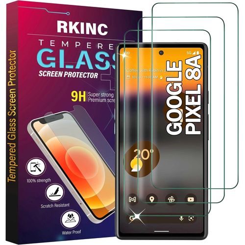 Ckl-Verre Trempé [Lot De 3] Pour Google Pixel 8a,Film Protection Écran,Dureté 9h 0,33 Mm Hd Glass [Sans Bulles D'air][Résistant Aux Rayures]