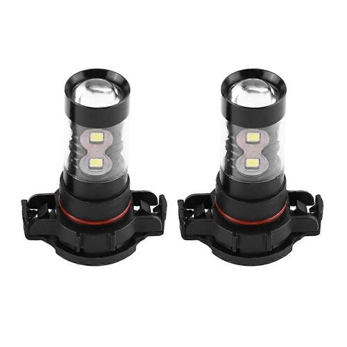 2 Pcs H16 12v-24v 50w Voiture Haute Puissance Lumineux Led Brouillard Ampoules De Jour