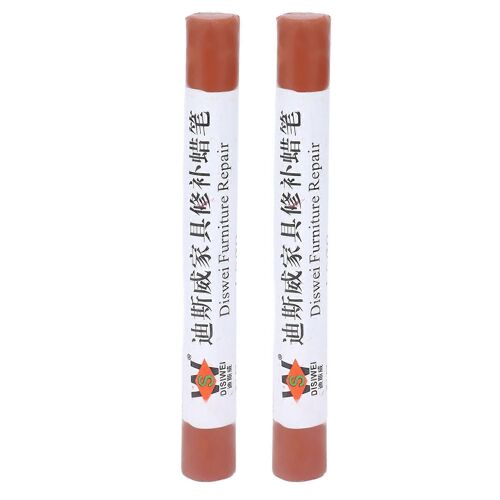 2pcs meubles peinture sol réparation crayon rayure patch peinture stylo bois composite réparation matériau chêne rouge