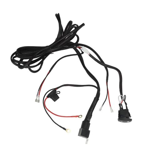 Kit De Faisceau De Câblage De Barre Lumineuse Led 5 Broches Sur L'interrupteur À Bascule 16awg 12v Étanche À L'eau Pour Vtt Suv Pickup