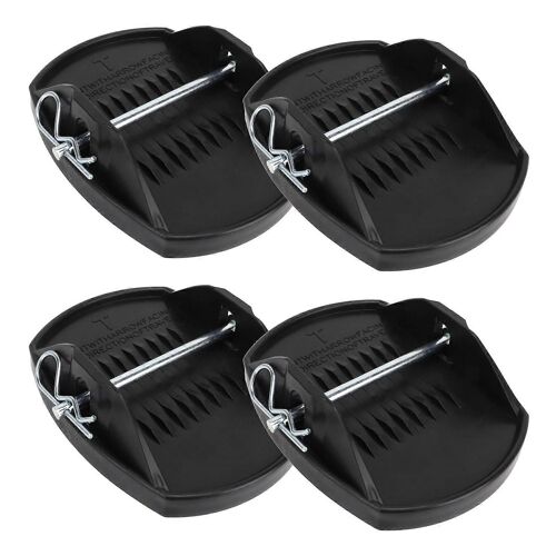 4pcs Jack Pads Set Roue Pied Leg Support Stop Leveller Parking Auxiliary Balance Pads Pour Rv Remorque Caravane