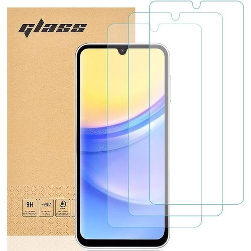 Verre Trempé Compatible Samsung Galaxy A15 5g/4g. [Lot De 3] Protection D'écran Pour Galaxy A15 5g/4g [Extrêmement Résistant Aux Rayures] [Haute Définition][Facile À Installer]