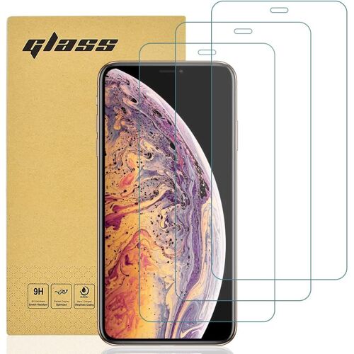 Verre Trempé Compatible Iphone X, Iphone Xs, Iphone 11 Pro, [Lot De 3] Protection D'Écran Pour Iphone X [Extrêmement Résistant Aux Rayures] [Haute Définition] [Facile À Installer]
