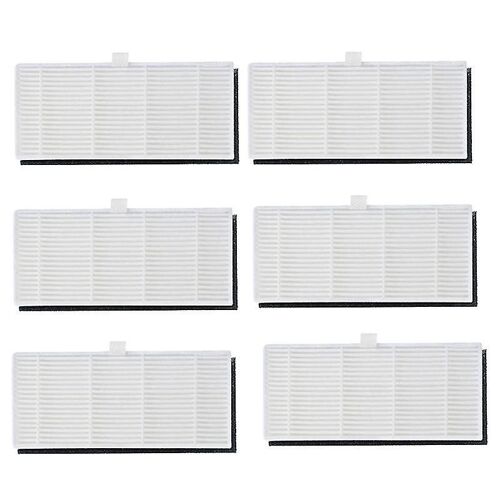 Lot de 6 filtres Hepa pour aspirateur robot Lydsto R1 et R1a