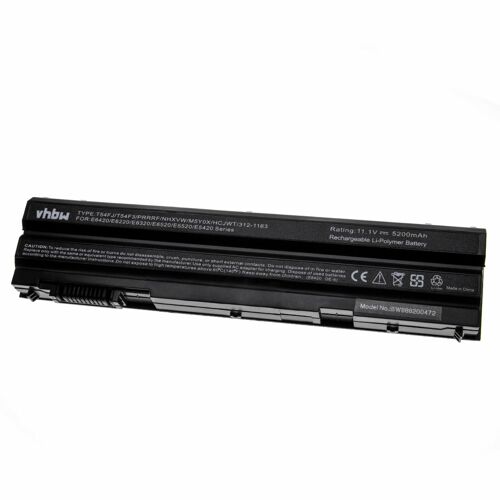 vhbw batterie compatible avec Dell Vostro 3460, 3560 laptop (5200mAh, 11.1V, Li-Polymère, noir)