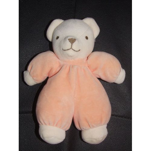Ours Nounours Passeport Tendresse Saumon Rose 22 Cm