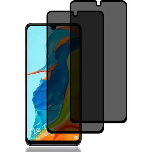 Kal-Verre Trempé Anti-Espion Pour Huawei P30 Lite [2 Pièces] Protection D'écran Anti-Espion Protecteur D'écran De Confidentialité 9h Dureté Anti-Rayures Film De Protection Écran Pour Huawei P30