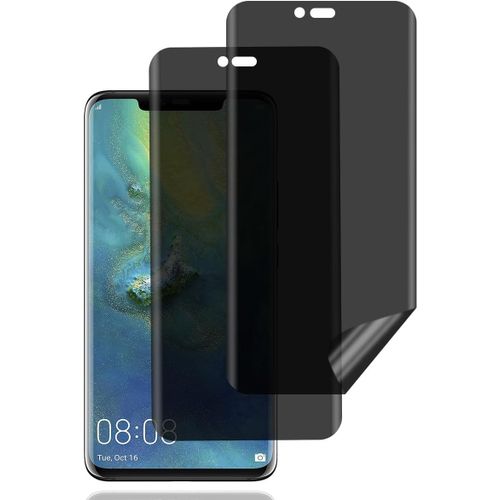 Protection D'Écran Anti-Espion Pour Huawei Mate 20 Pro [2 Pièces], Anti-Spy Protège Écran, Privacy Film En Tpu Flexible, Sans Bulles, Anti-Rayures, Privacy Protecteur Écran Pour Huawei Mate 20 Pro