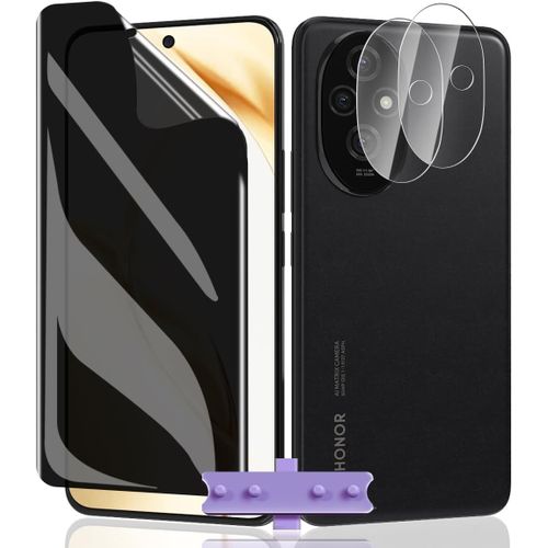 Aer-1+2 Pièces Protection Écran Pour Honor 200 5g Anti-Espion Tpu [Pas Verre Trempé] + Caméra Verre Trempé, Anti-Rayure Anti-Spy Privacy Film Protecteur D'écran Pour Honor 200 5g