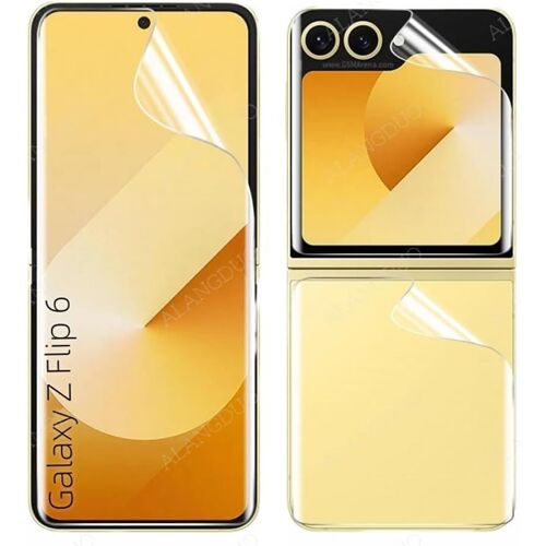 CAUC-1 Set Film hydrogel pour Samsung Galaxy Z Flip6 5G 6.7" Flip 6 Haute Sensibilité film Flexible TPU Protecteurs d'écran Antidéflagrants Pas de Verre Trempé