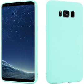 CAUC-HSP Coque pour Samsung Galaxy S8 [Anti-poussière] étui de Protection en Silicone TPU Premium | Résistant aux Chocs | Protecteur d'écran et de caméra | Housse Ajustement Parfait Mat | Turquoise