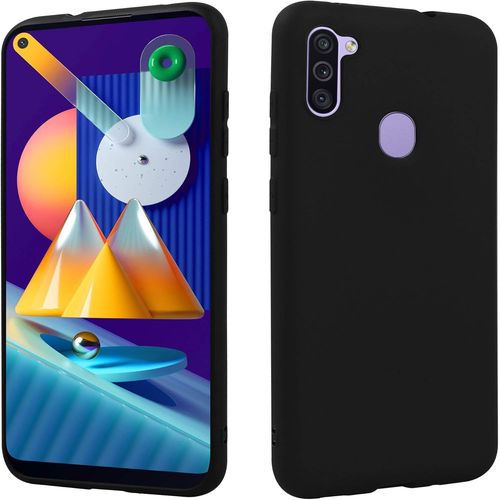 Mab-Hsp Coque Pour Samsung Galaxy M11 [Anti-Poussière] Étui De Protection En Silicone Tpu Premium | Résistant Aux Chocs | Protecteur D'écran Et De Caméra | Housse Ajustement Parfait Mat | Noir