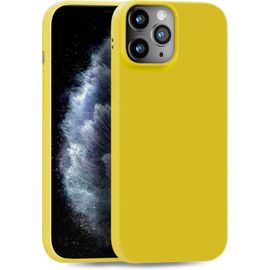 Coque Silicone Tpu Slim Pour Iphone 11 Pro Max - Housse Flexible Anti-Chocs Ultra Protectrice - Jaune