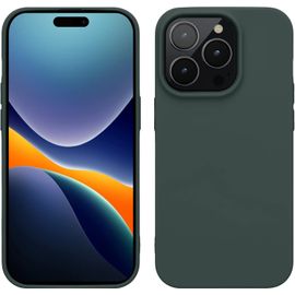 Coque Compatible Iphone 14 Pro - Slim Tpu Souple Et Doux Au Toucher, Antichoc Avec Découpes Précises - Vert Forêt