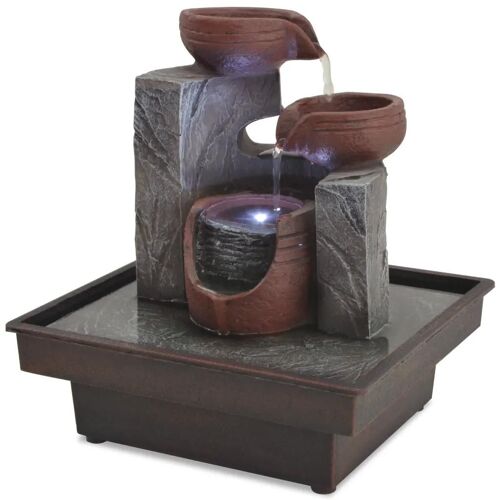 Prolenta Premium - Fontaine d'intérieur avec lampe LED Polyrésine