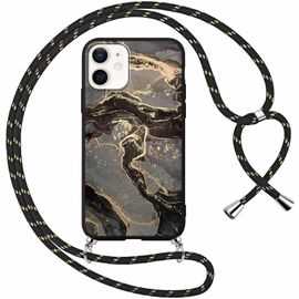 Eryi-Coque Pour Apple Iphone 12/Apple Iphone 12 Pro Avec Cordon De Collier, Aesthetic Marbre Motif Étui Housse Réglable Lanyard Corde, Silicone Antichoc Protection Case Pour Iphone12 6,1"", Marbre 9