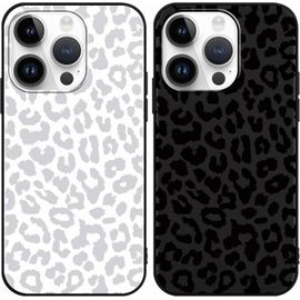 2 Pièces Coque Pour Iphone 14 Pro Étui 6,1"", Motif De Lmprimé Léopard, Noir Aesthetic Design Housse De Téléphone, Tpu Silicone Souple Antichoc Bumper Protection Case Cover Pour Iphone 14 Pro