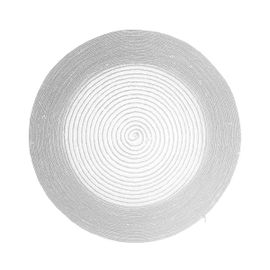 Set De Table Argent Rond À Paillettes 38 Cm