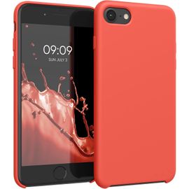 Housse Compatible Avec Apple Iphone Se (2022) / Iphone Se (2020) / Iphone 8 / Iphone 7 Coque - Housse De Téléphone Protection Souple En Tpu Silicone - Néon Orange