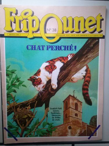 Fripounet 1988  N° 38 : Chat Perché !