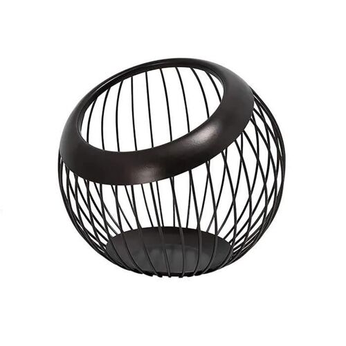 Corbeille À Fruits - Zgeer - Métal Noir - Design Contemporain - Rangement Fruits Et Légumes - Durablenoir
