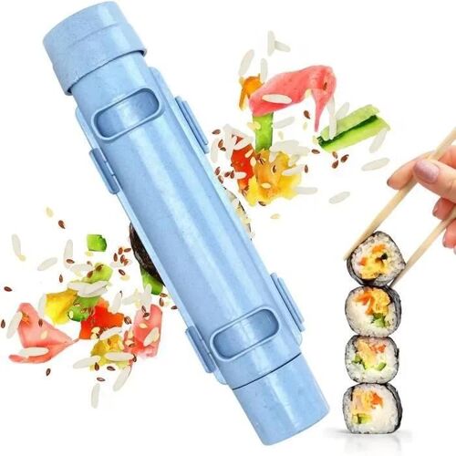Sushi Maker, Sushi Bazooka, Sushi Diy Maker Légumes Viande Rouler Outil Cuisine Accessoires Sushi Outils (Bleu)
