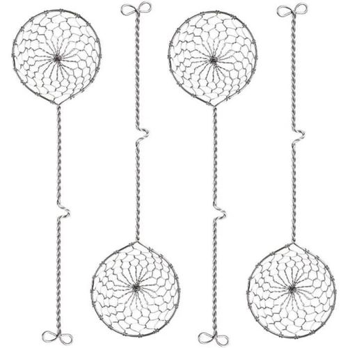 Passoires à Fondue - Inox - 4pcs - 23.3x6.3x3.5 cm - Argent - Durable et SûrArgent