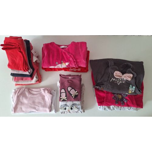 Lot De 17 Vêtements Bébé Fille 12 Mois